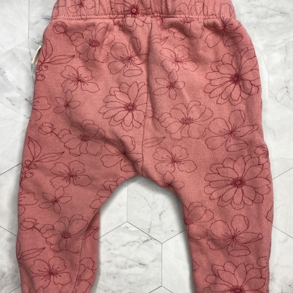 Rabbit + Bear 100% Organic Cotton Pink Floral Outfit Size 3-6 months set - Picture 4 of 14